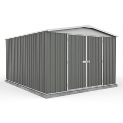 Absco 30372RK 3.00m x 3.66m x 2.06m Gable Garden Shed Large Garden Sheds Colorbond Double Door